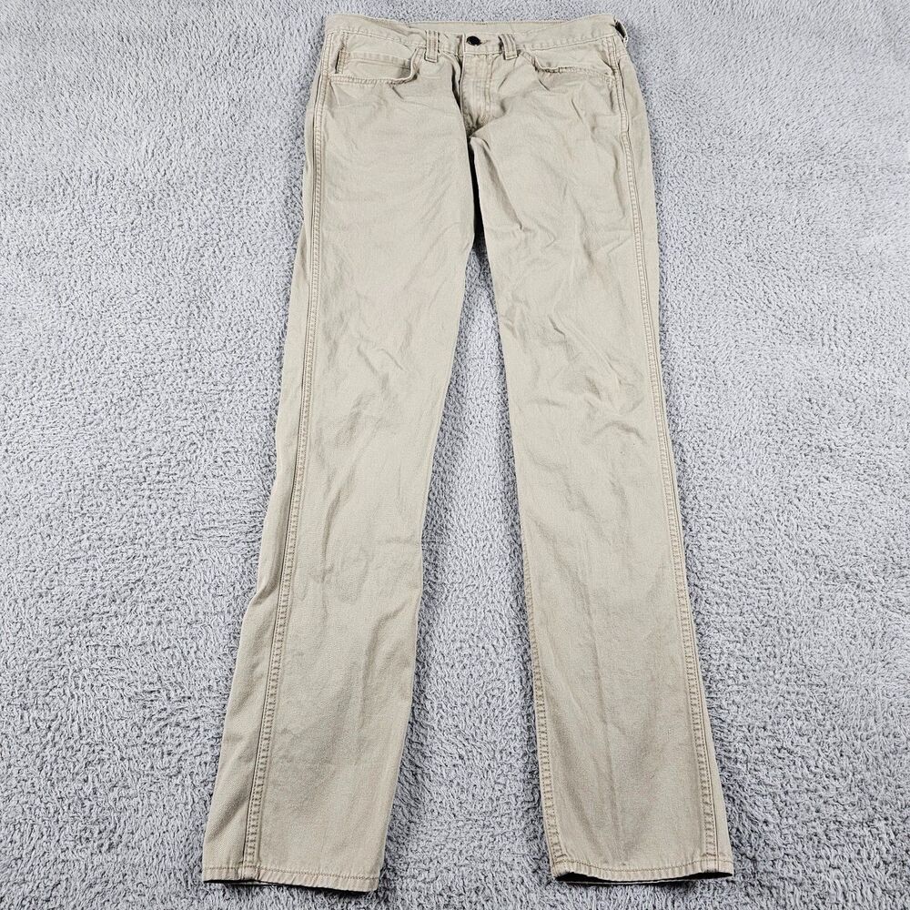 Levis 511 Jeans Mens 32x34 Khaki Slim Straight Skinny Casual Streetwear Skater